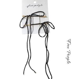 Free  People Dainty Beaded Bow Pins Hair Pins